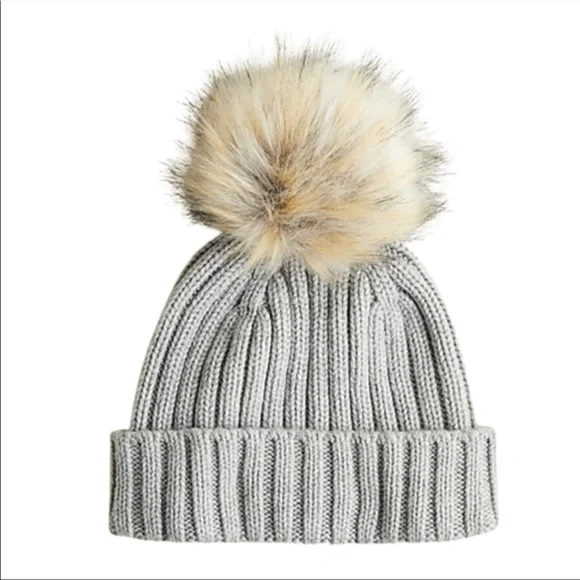 J. Crew | Accessories | Nwt Jcrew Ribbed Classic Beanie Faux  display picture 1